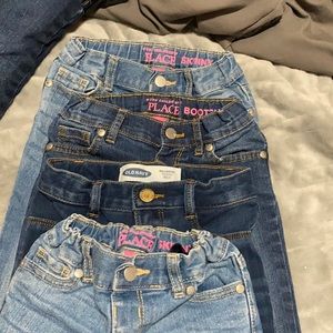 4 pairs of kids jeans